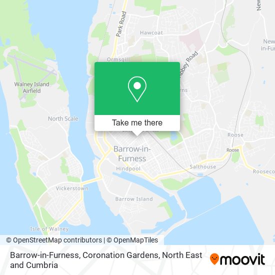 Barrow-in-Furness, Coronation Gardens map