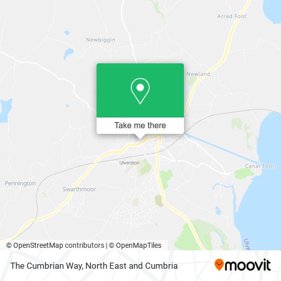 The Cumbrian Way map