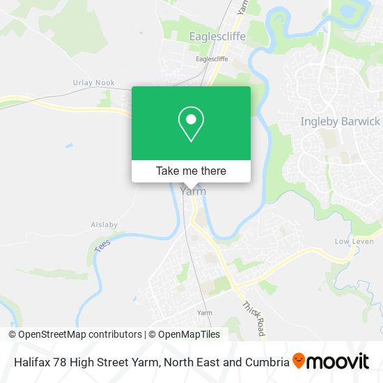 Halifax 78 High Street Yarm map