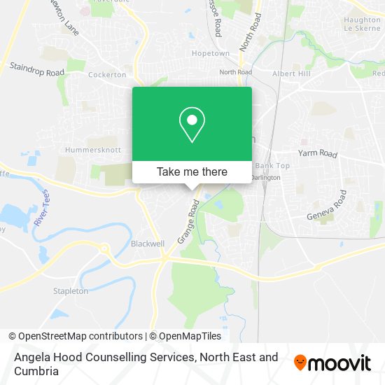 Angela Hood Counselling Services map
