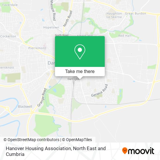 Hanover Housing Association map