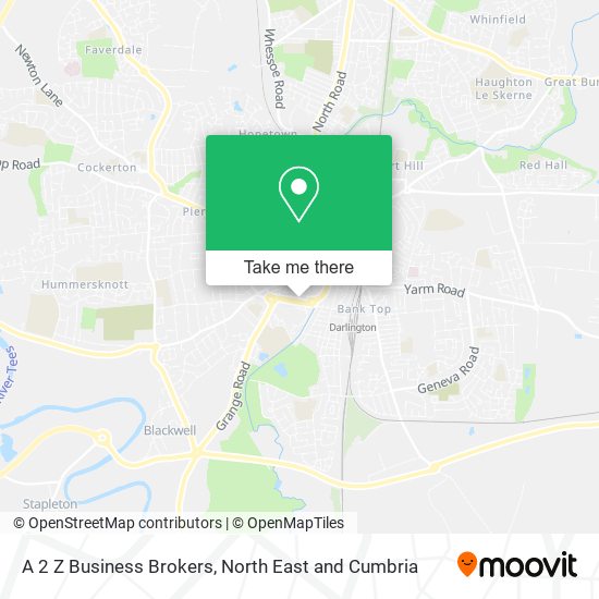 A 2 Z Business Brokers map