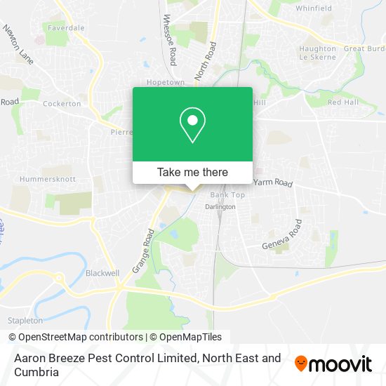 Aaron Breeze Pest Control Limited map