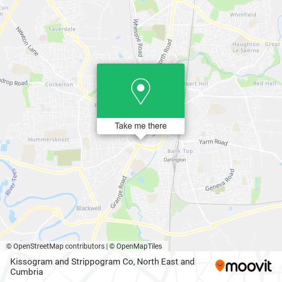 Kissogram and Strippogram Co map