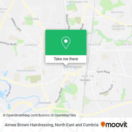 Aimee Brown Hairdressing map