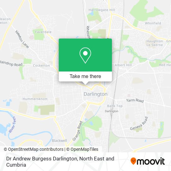 Dr Andrew Burgess Darlington map