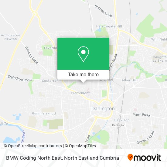 BMW Coding North East map