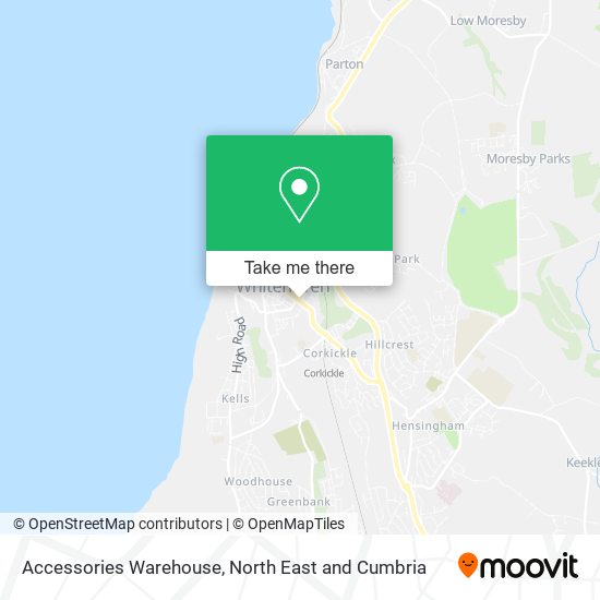 Accessories Warehouse map