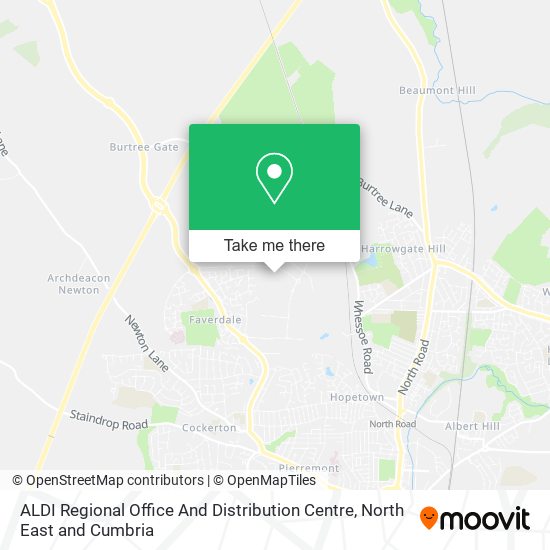 ALDI Regional Office And Distribution Centre map