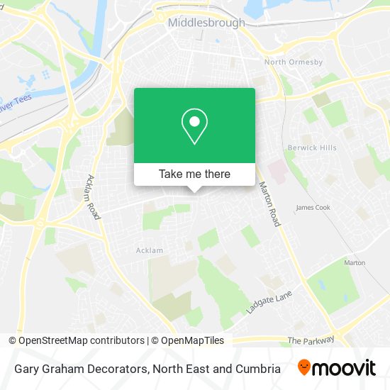 Gary Graham Decorators map