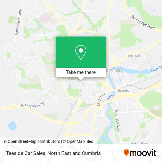 Teeside Car Sales map