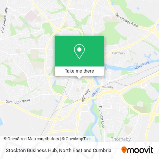 Stockton Business Hub map