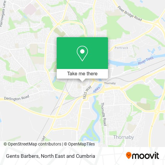 Gents Barbers map