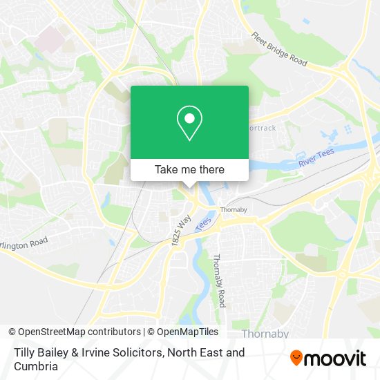 Tilly Bailey & Irvine Solicitors map