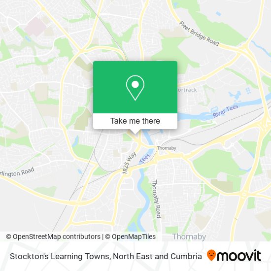 Stockton's Learning Towns map