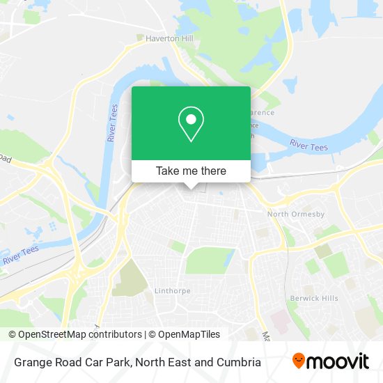 Grange Road Car Park map