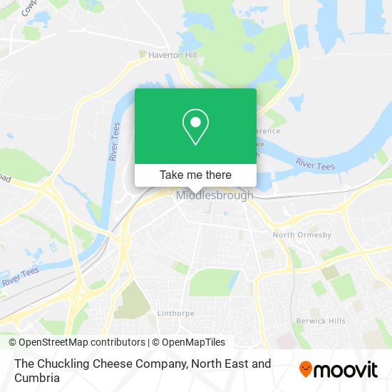 The Chuckling Cheese Company map