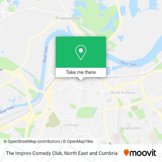 The Improv Comedy Club map