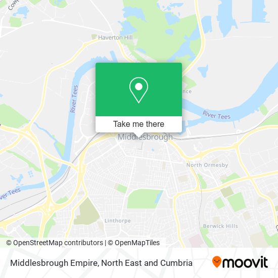 Middlesbrough Empire map