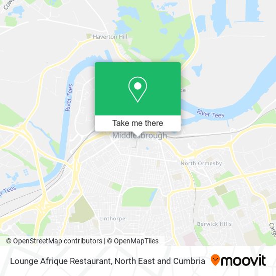 Lounge Afrique Restaurant map