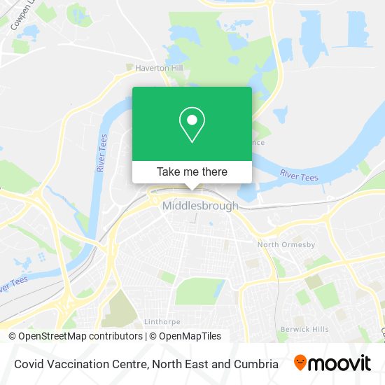 Covid Vaccination Centre map