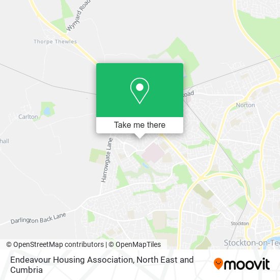 Endeavour Housing Association map