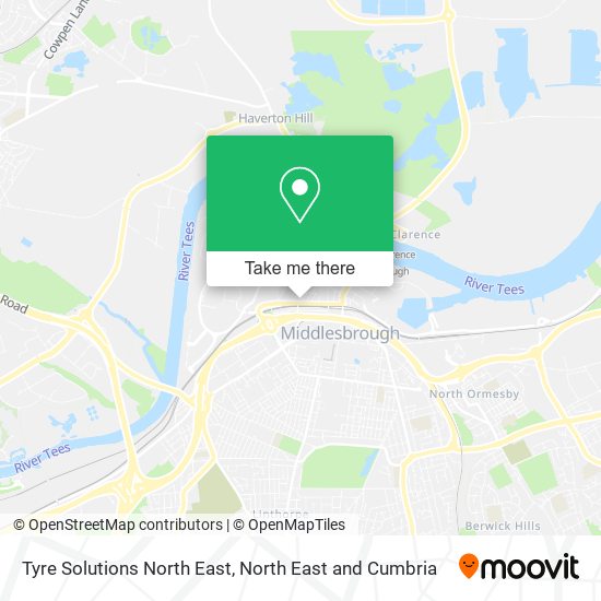 Tyre Solutions North East map