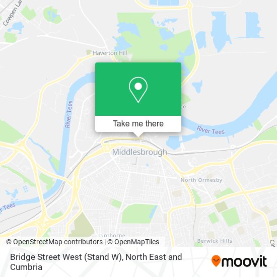 Bridge Street West (Stand W) map