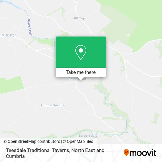 Teesdale Traditional Taverns map