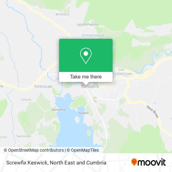 Screwfix Keswick map