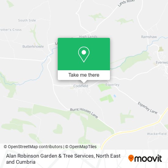 Alan Robinson Garden & Tree Services map