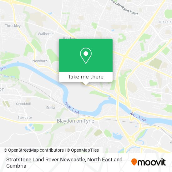 Stratstone Land Rover Newcastle map