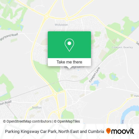 Parking Kingsway Car Park map