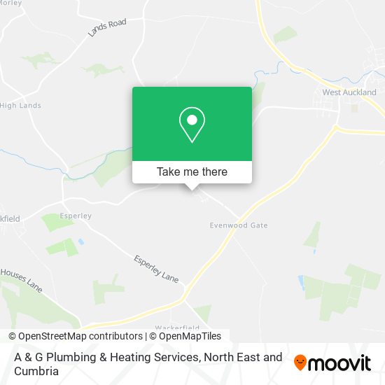 A & G Plumbing & Heating Services map