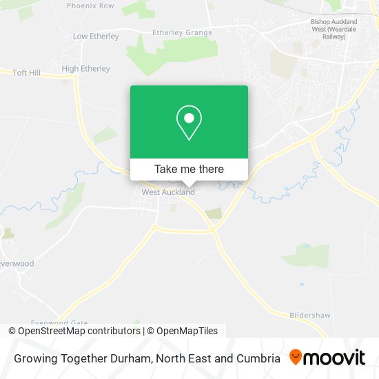 Growing Together Durham map