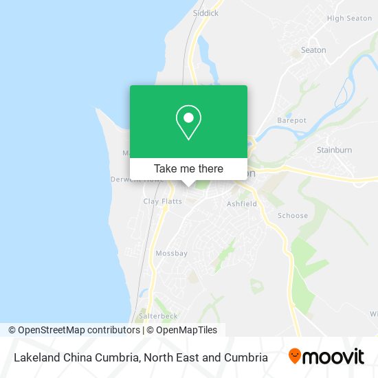 Lakeland China Cumbria map