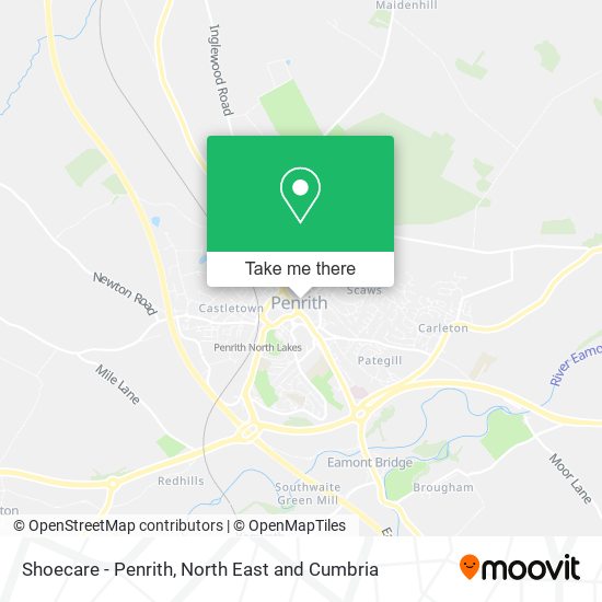 Shoecare - Penrith map