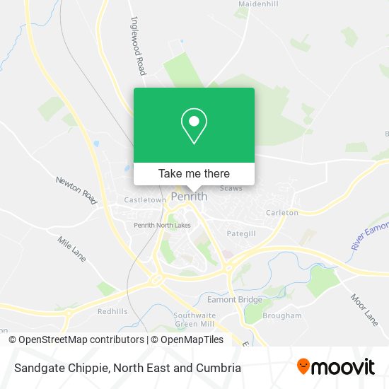 Sandgate Chippie map