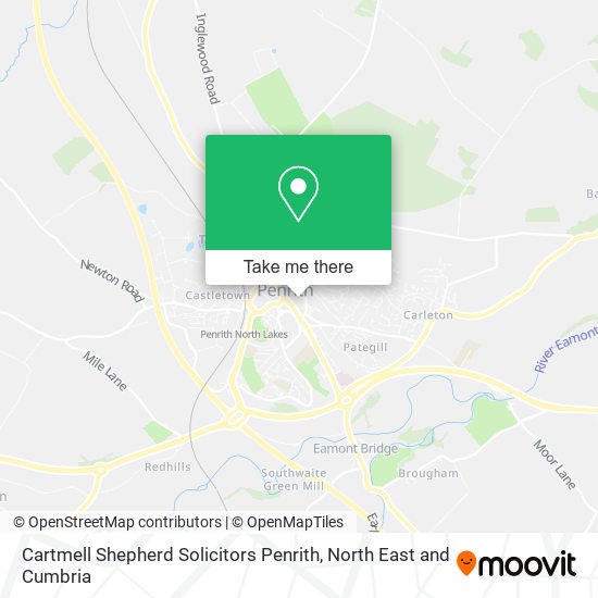 Cartmell Shepherd Solicitors Penrith map