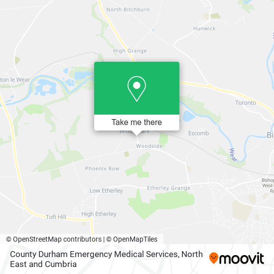 County Durham Emergency Medical Services map