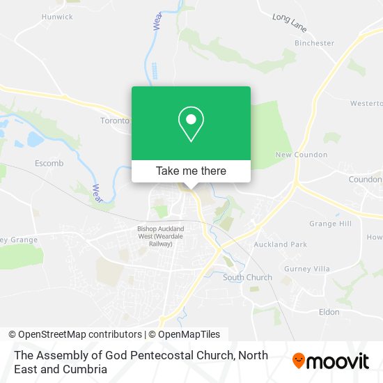 The Assembly of God Pentecostal Church map
