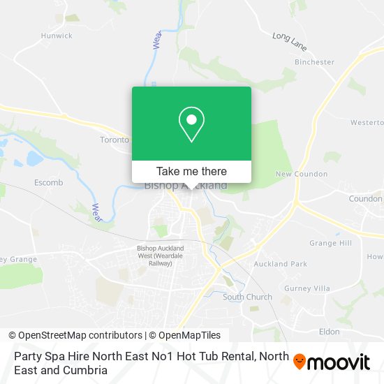 Party Spa Hire North East No1 Hot Tub Rental map