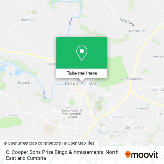 C. Cooper Sons Prize Bingo & Amusements map