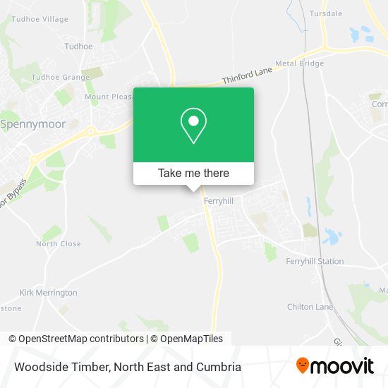 Woodside Timber map