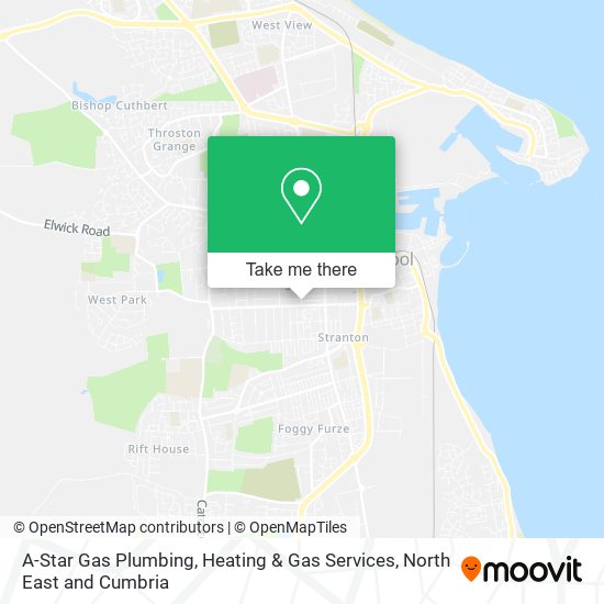 A-Star Gas Plumbing, Heating & Gas Services map