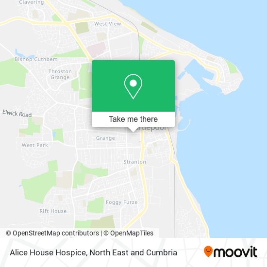 Alice House Hospice map
