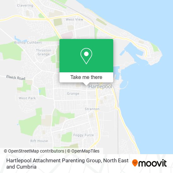 Hartlepool Attachment Parenting Group map