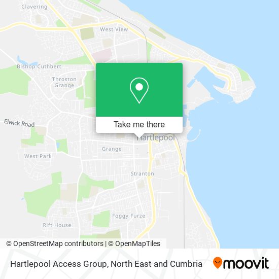 Hartlepool Access Group map