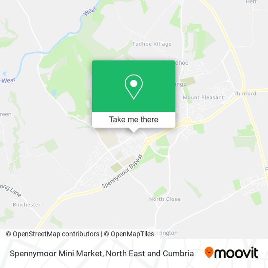 Spennymoor Mini Market map