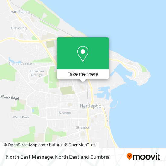 North East Massage map